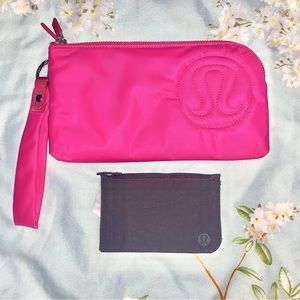 LULULEMON SPECIAL EDITION PINK CURVED WRISTLET & CARD HOLDER